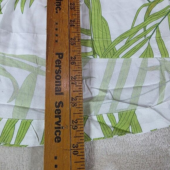 PIYAMA Abigail Pajama Sleep Set XXXL Shorts w/Short Sleeve Top Green/White Palm - Picture 11 of 13